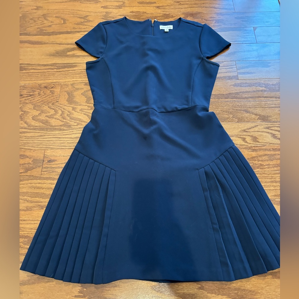 Maison Jules Midnight Blue Pleated Dress